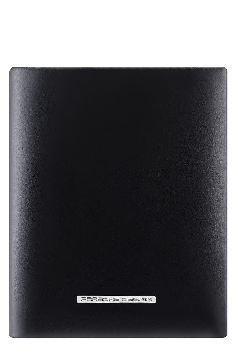 Leather Wallet, Main, color, BLACK