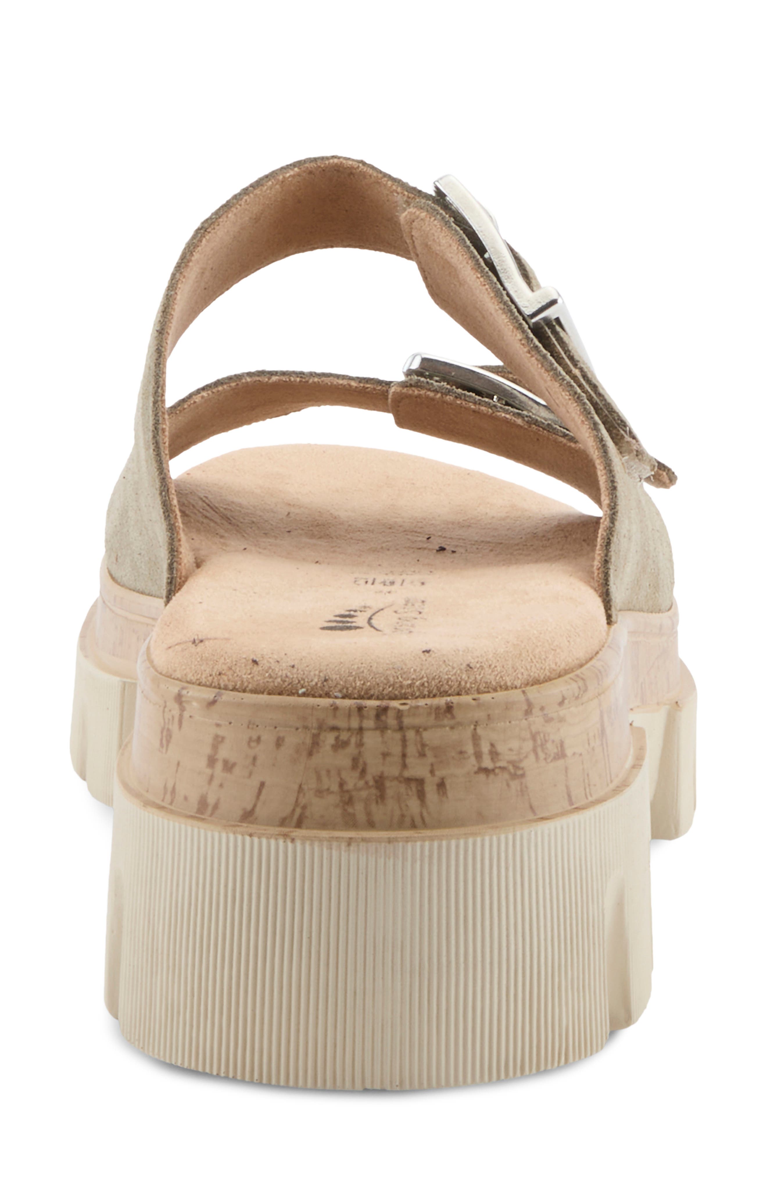 Marbello Platform Slide Sandal, Alternate, color, SAGE GREEN SUEDE