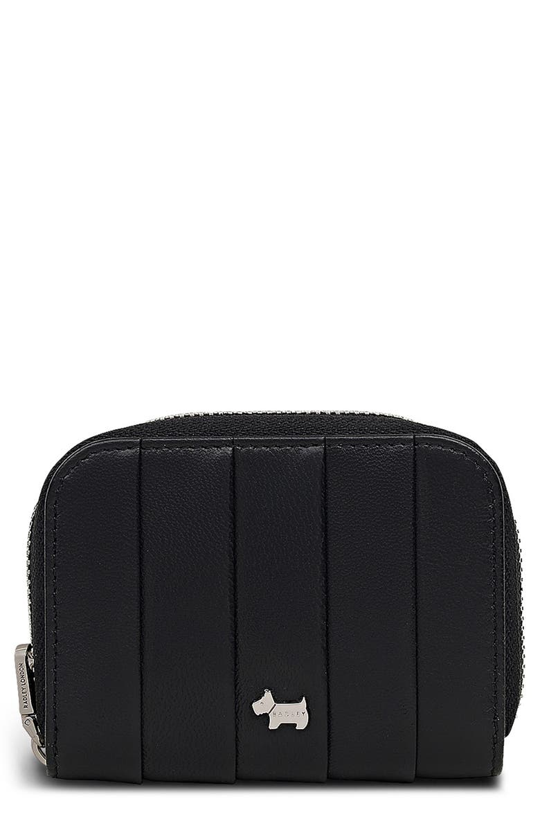 Radley Burton Way Quilted Zip Around Wallet, Main, color, Black