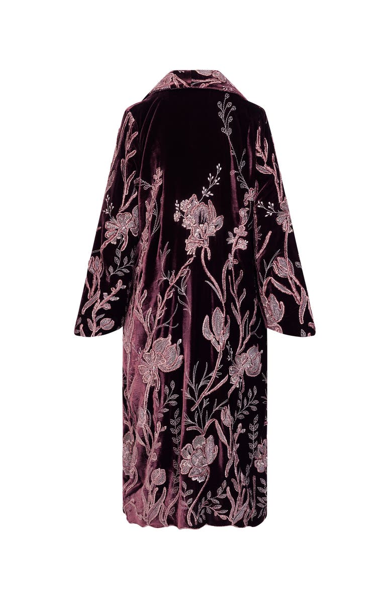 Scarlett Gasque Stately Robe, Alternate, color, Plum