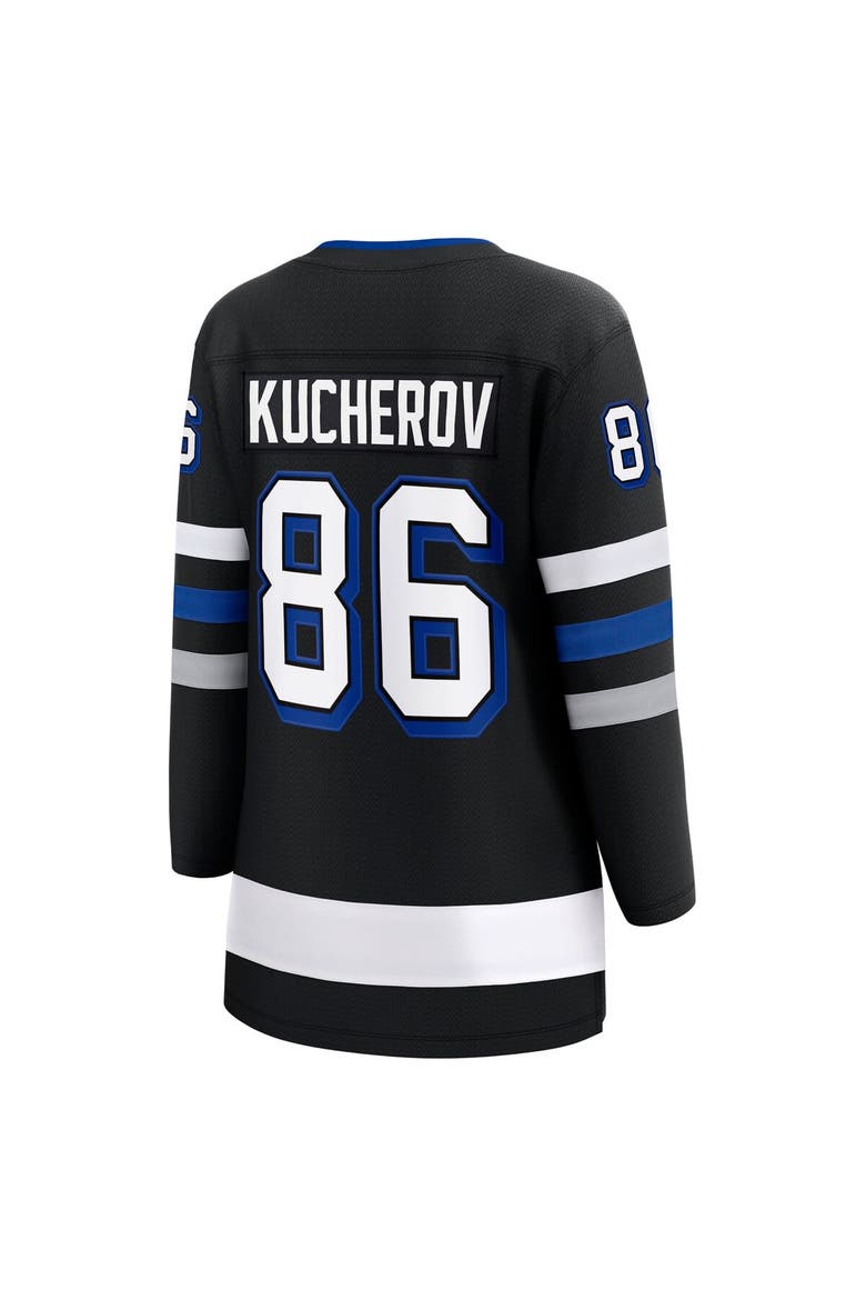 Women's Fanatics Nikita Kucherov Black Tampa Bay Lightning Alternate Premier Breakaway Player Jersey, Alternate, color, Black