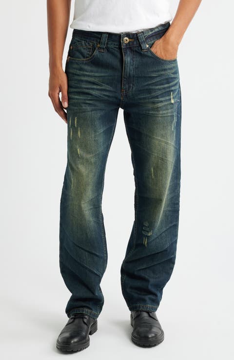 Relaxed Straight Leg Jeans