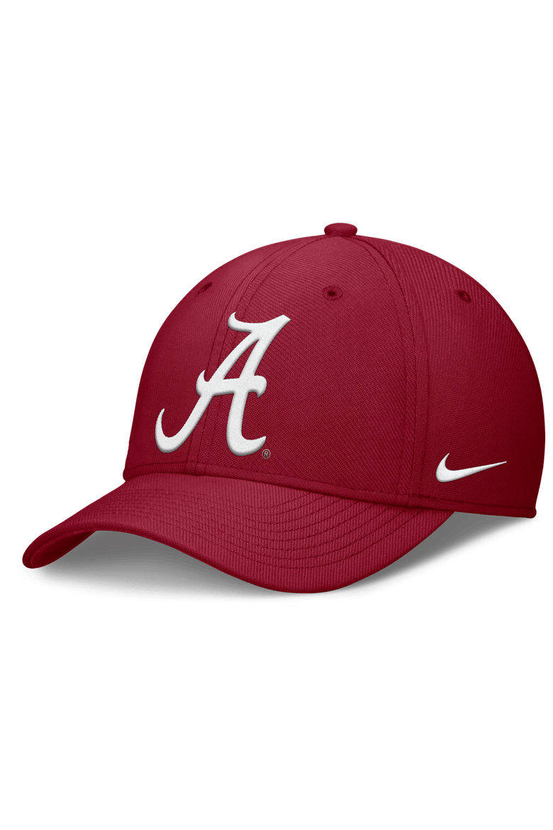 Men's Nike Crimson Alabama Crimson Tide Rise Swoosh Dri-FIT Flex Hat, Main, color, Crimson