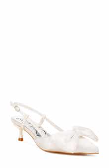 LONDON RAG Okshak Satin Bow Slingback Pump