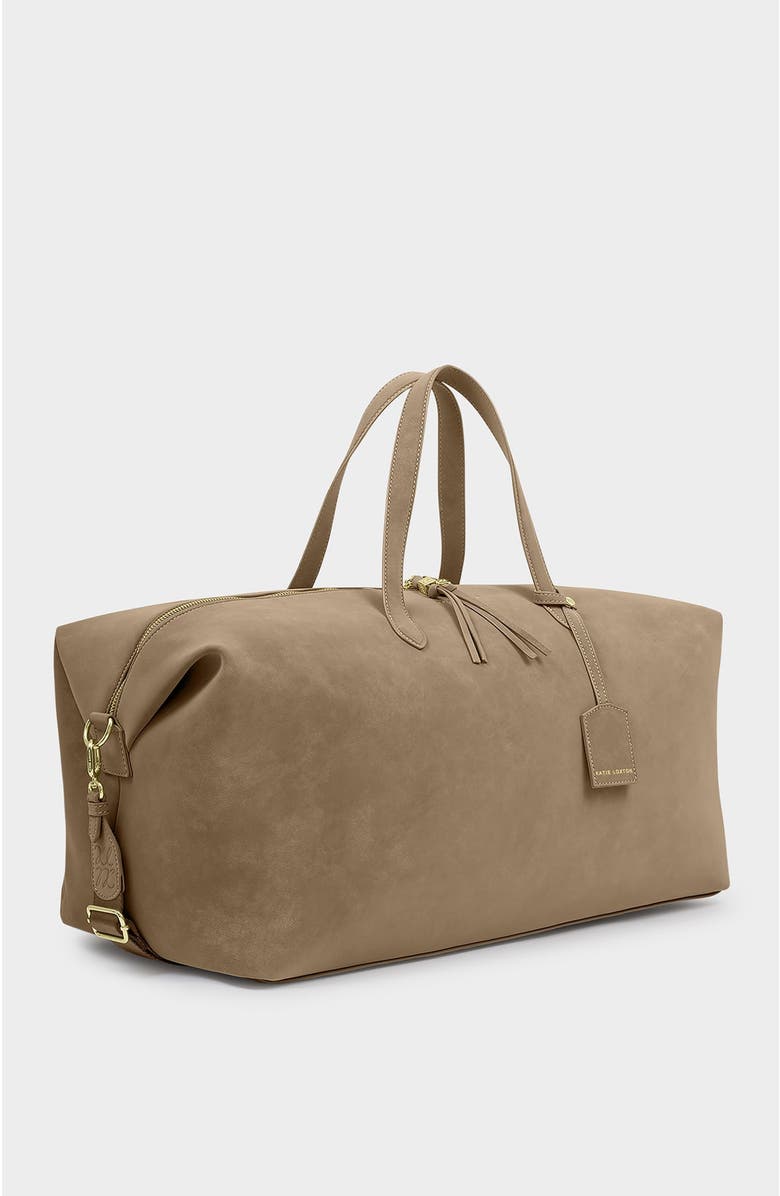Katie Loxton Soho Weekend Bag, Alternate, color, Taupe Suedette