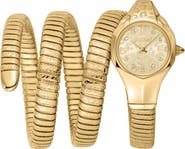 Just Cavalli Coiled Snake Bracelet Watch, 22mm x 35mm