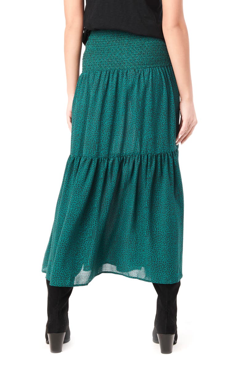 Loyal Hana Jessie Smock Layered Ruffle Maternity Maxi Skirt, Alternate, color, 