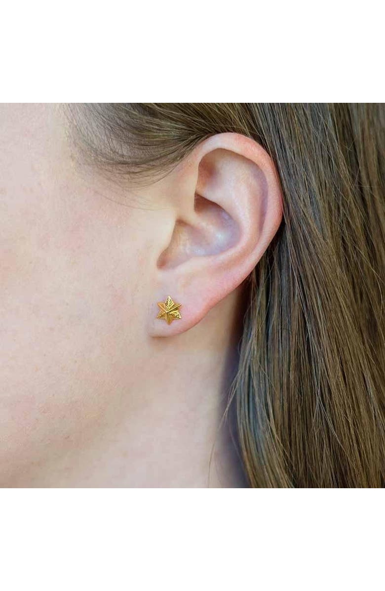 Astor & Orion Star Studs Gold, Alternate, color, Gold