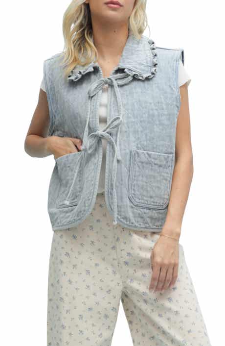 WISHLIST Quilted Denim Vest