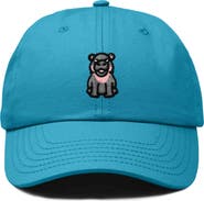 Dalix Hippo Embroidered Adjustable Hat