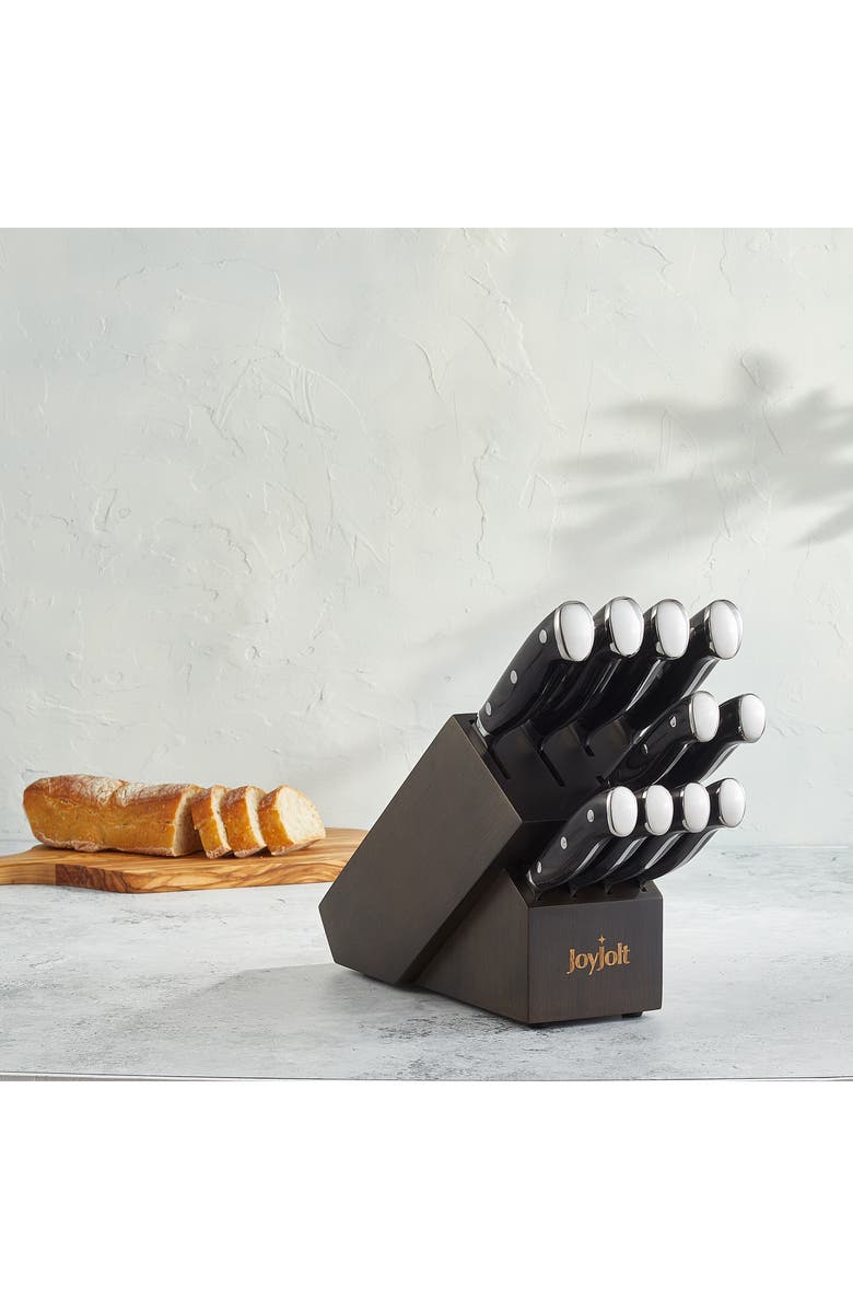 JoyJolt 11-Piece Assorted Kitchen Knife Set, Alternate, color, Multi