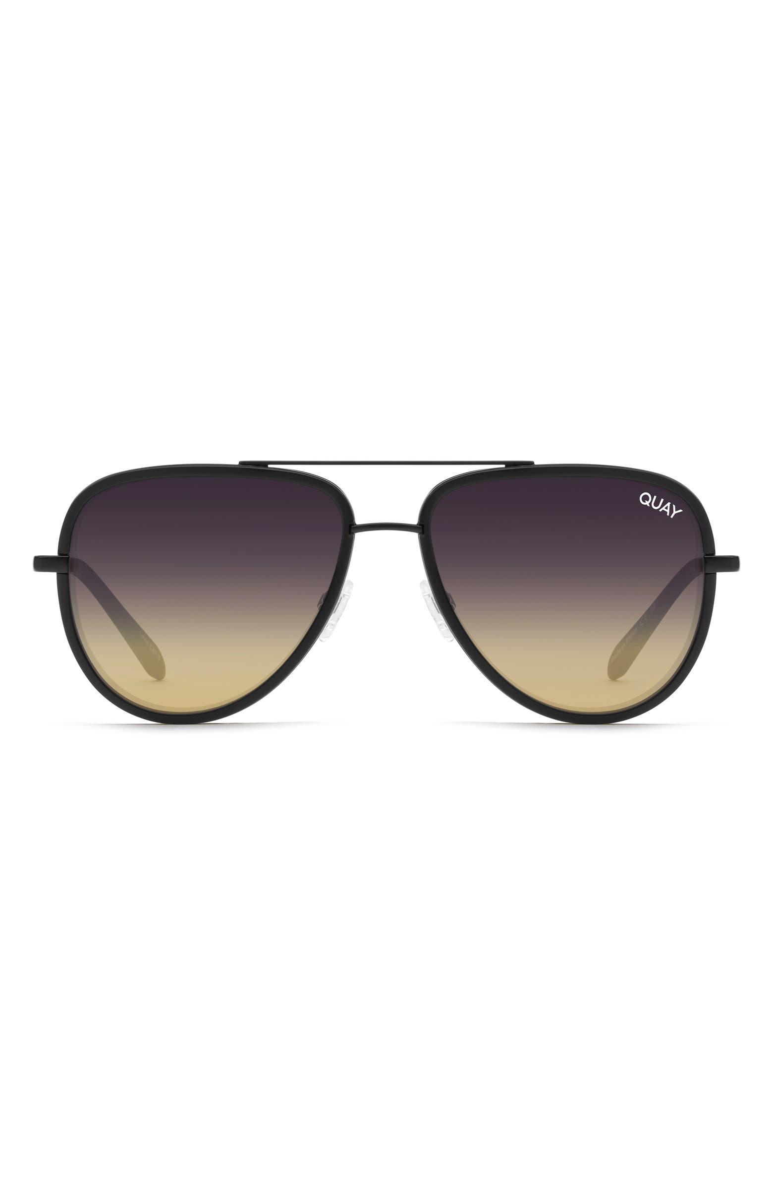 Quay All In QUAY All In Extra Large 61mm Gradient Aviator Sunglasses | Nordstromrack
