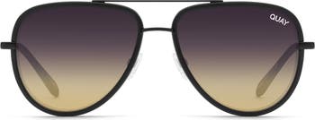 Quay All In QUAY All In Extra Large 61mm Gradient Aviator Sunglasses | Nordstromrack