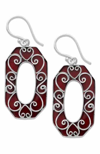 Coral Drop Earrings