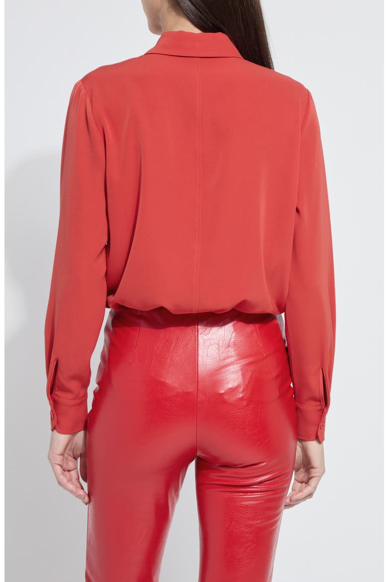 Parker Button Down Shirt, Alternate, color, EXTRA ORDINARY RED