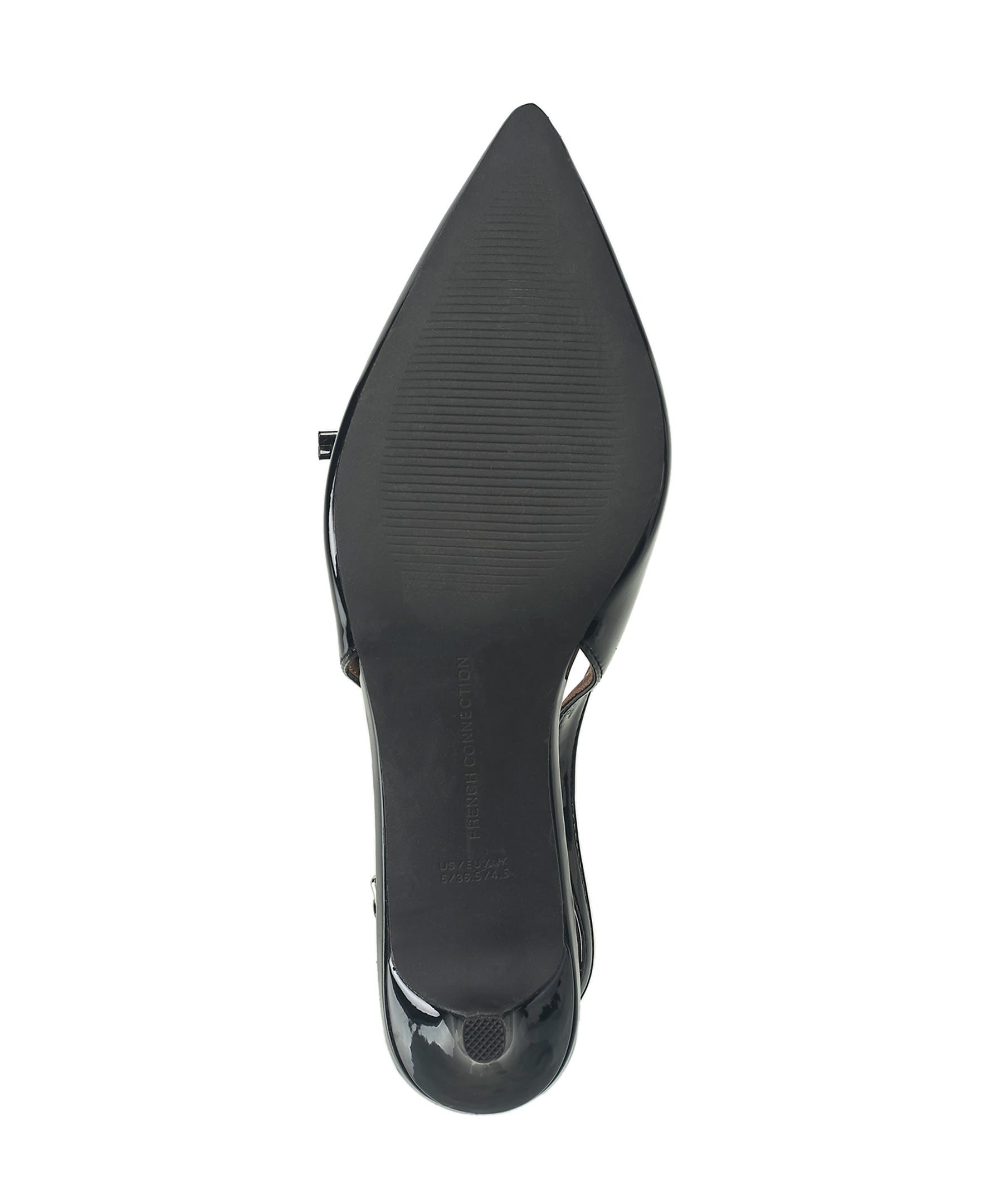 French Connection Quinny Slingback Kitten Heel, Alternate, color, Black