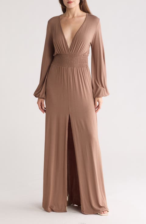 Bishop Sleeve Maxi Dress