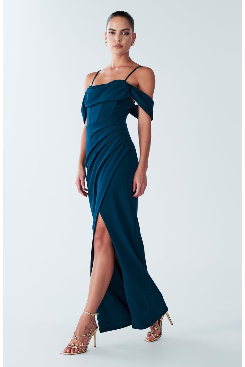 Amaliah Dress, Alternate, color, Emerald