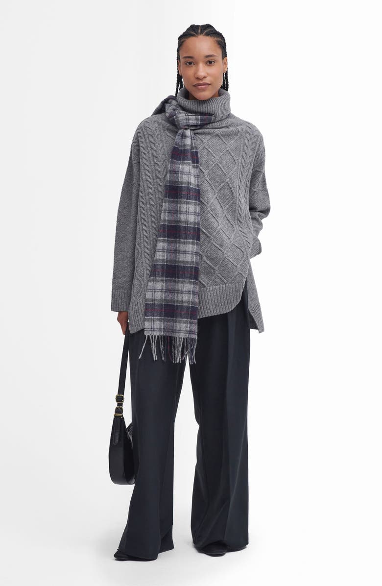 Barbour Burne Wool Blend Turtleneck Sweater, Alternate, color, 