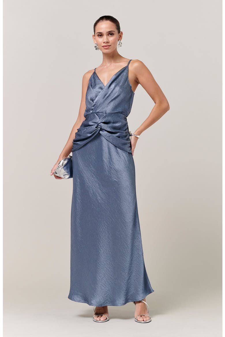 Paula Midi Dress, Alternate, color, Petrol Blue