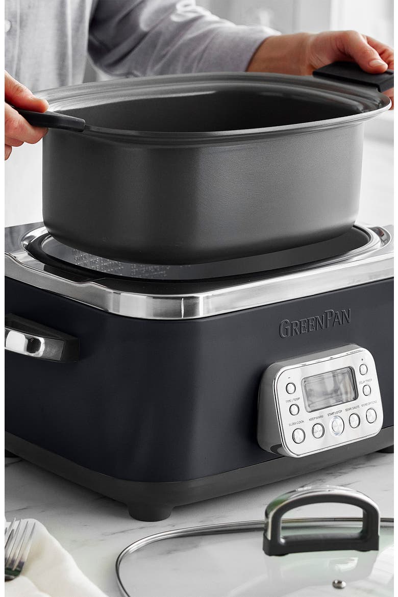 Elite 14-in-1 6-Quart Slow Cooker, Alternate, color, BLACK
