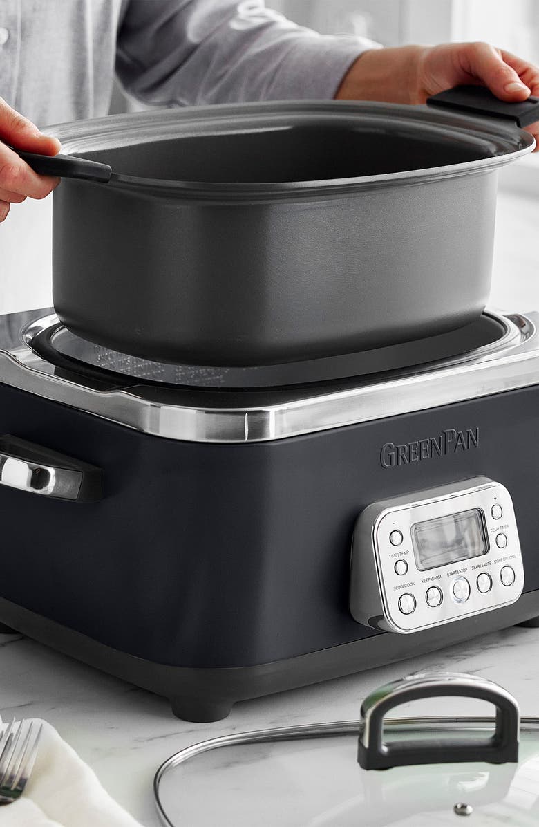 GreenPan Elite 14-in-1 6-Quart Slow Cooker, Alternate, color,