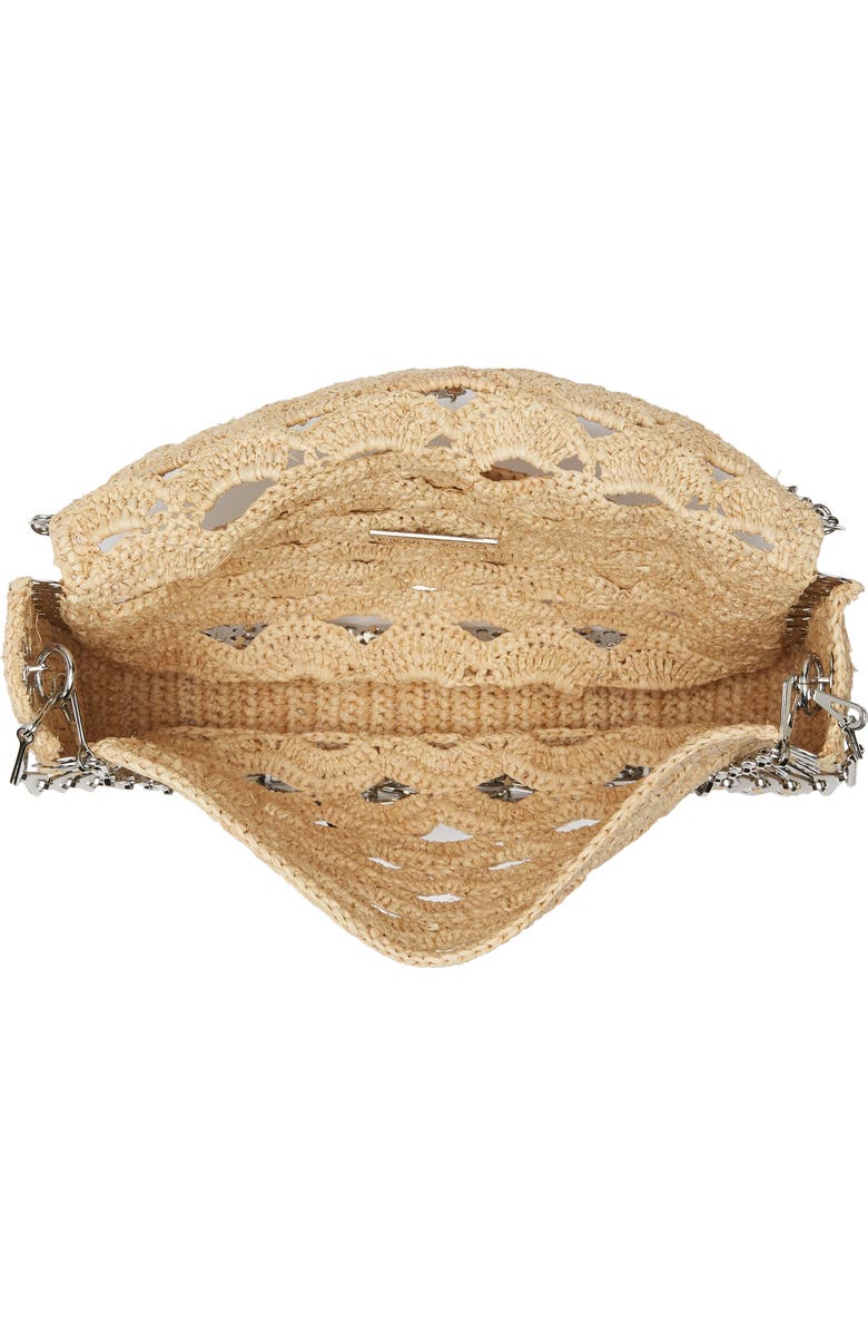 Rabanne Large Rabanne Raffia Messenger Bag, Alternate, color,