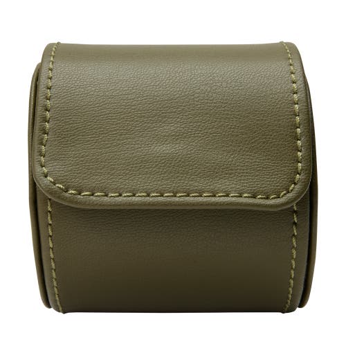 Wolf Earth Single Watch Roll In Olive