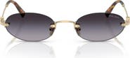 Miu Miu 51mm Oval Rimless Sunglasses