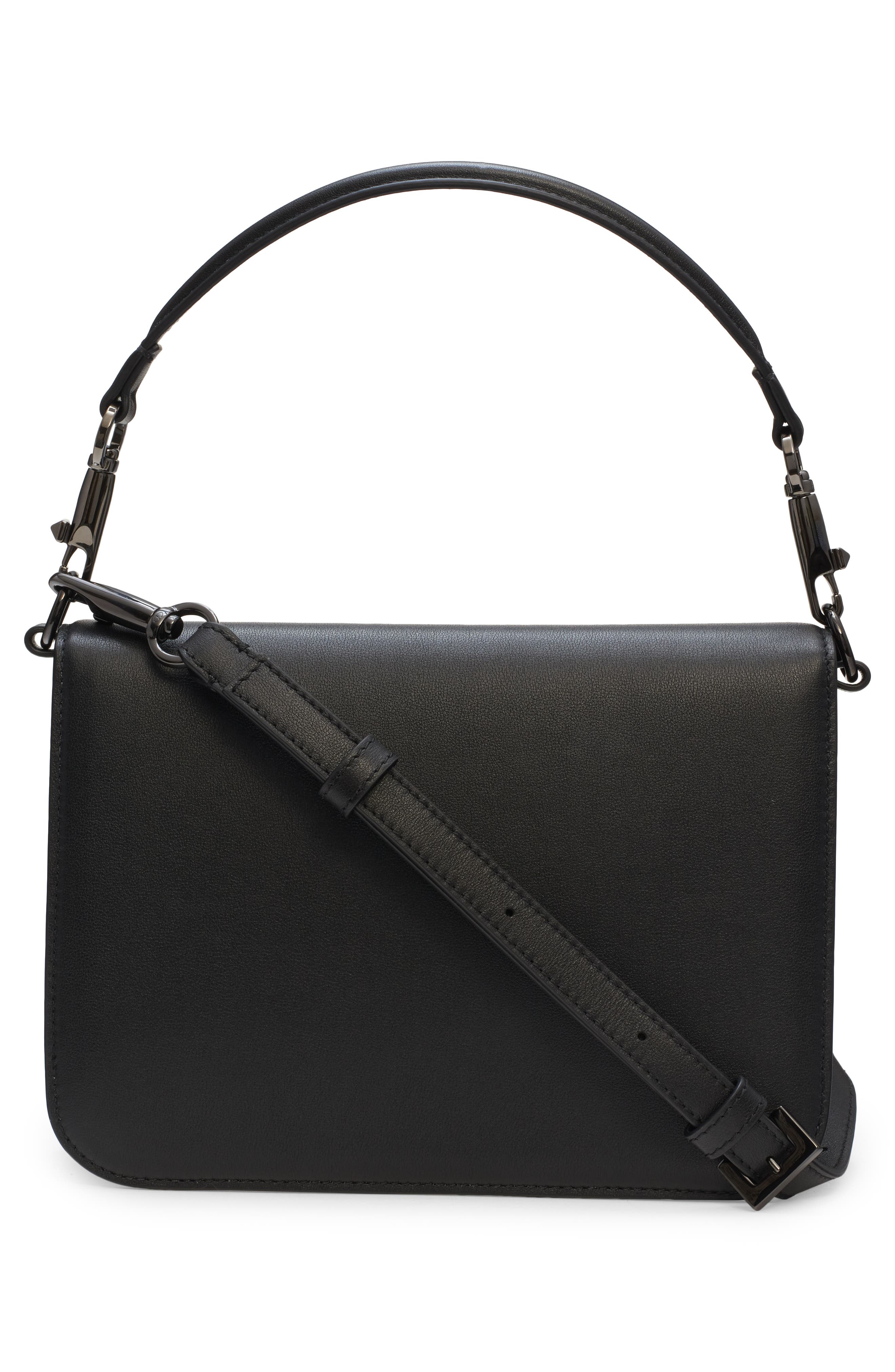 Valentino Garavani VLOGO Leather Shoulder Bag, Alternate, color, 