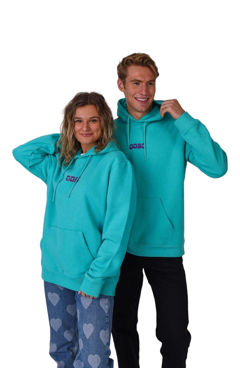 OOSC Retro OOSC Hoodie - Aqua, Alternate, color, Aqua