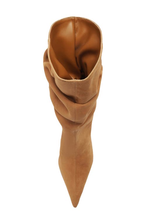 Schutz Siena Slouch Wedge Bootie In Brown