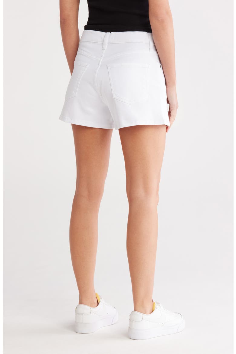 Layne High Waist Denim Shorts, Alternate, color, OPTIC WHITE
