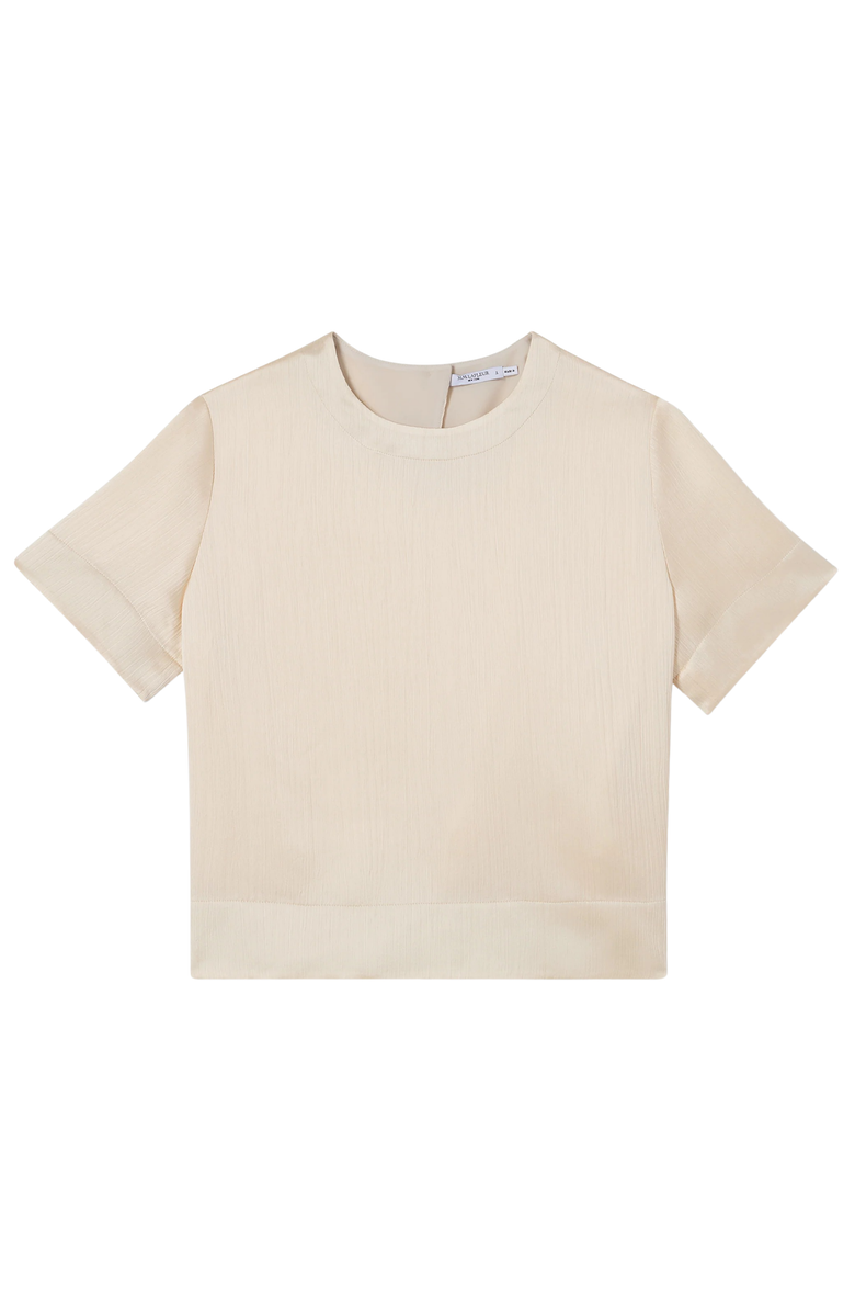 M.M.LaFleur Annika Plisse Top, Alternate, color, Ivory
