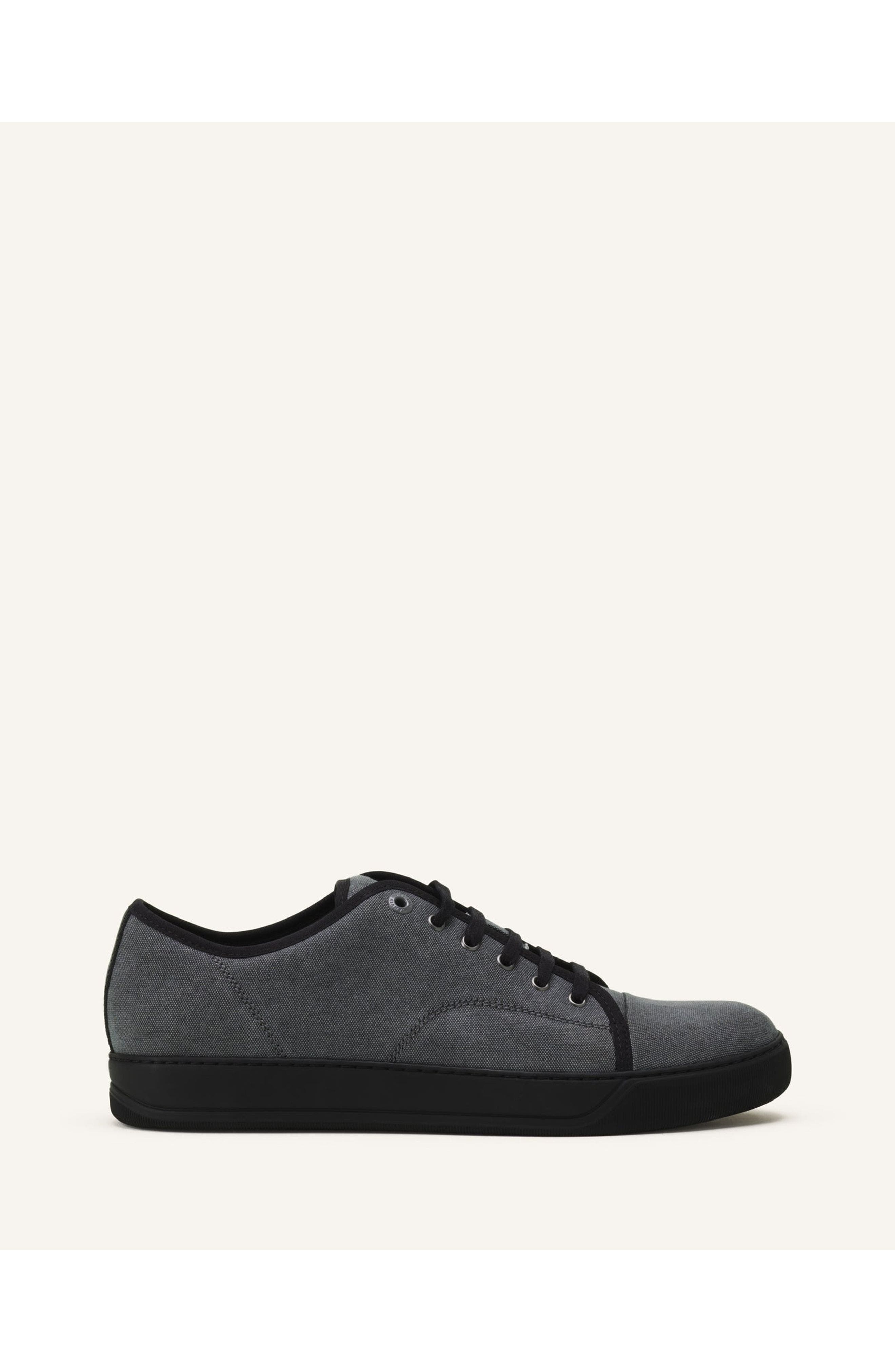 Lanvin Dbb1 Canvas Sneakers, Main, color, Black/Anthracite