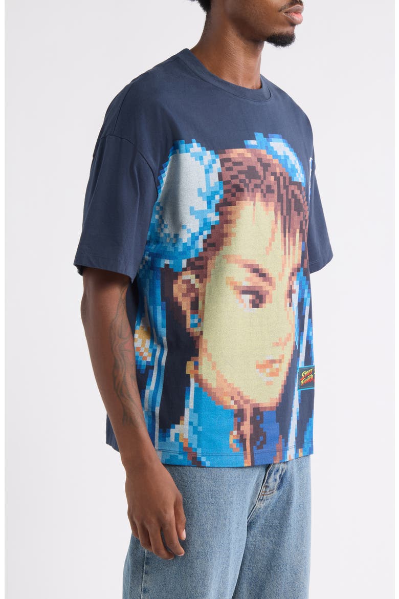 Chun Li Graphic T-Shirt, Alternate, color, BLACK