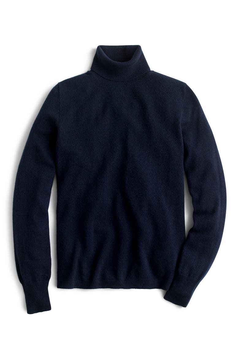 Everyday Cashmere Turtleneck Sweater, Alternate, color, NAVY