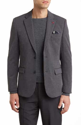SOUL OF LONDON Textured Notch Lapel Double Button Blazer