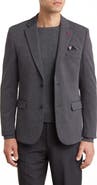 SOUL OF LONDON Textured Notch Lapel Double Button Blazer