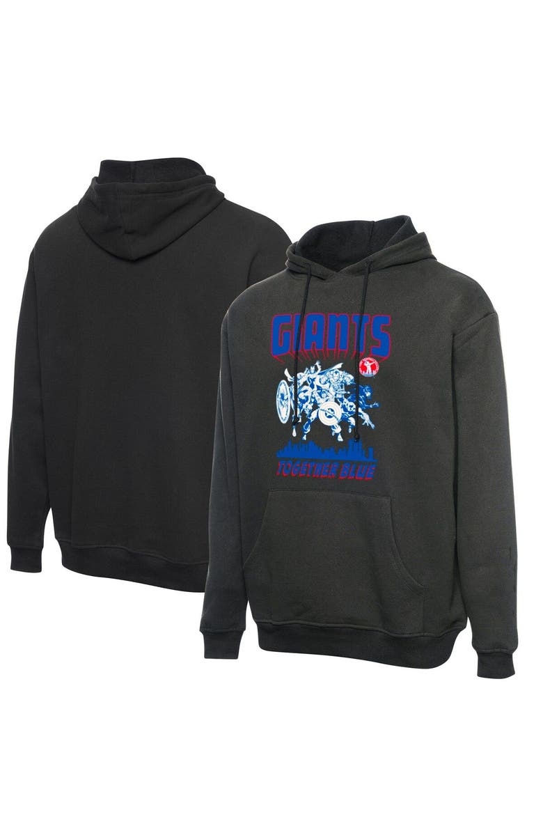 Junk Food Men's Junk Food Black New York Giants Marvel Avengers Squad Pullover Hoodie, Main, color, 
