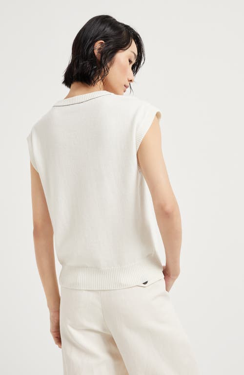 Brunello Cucinelli Vest With Monili In Panama
