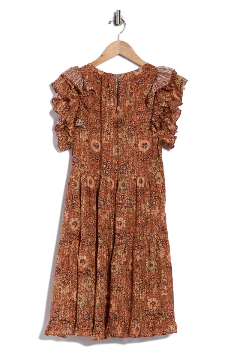 Adele Dress, Alternate, color, BROWN/ ROSEBUD