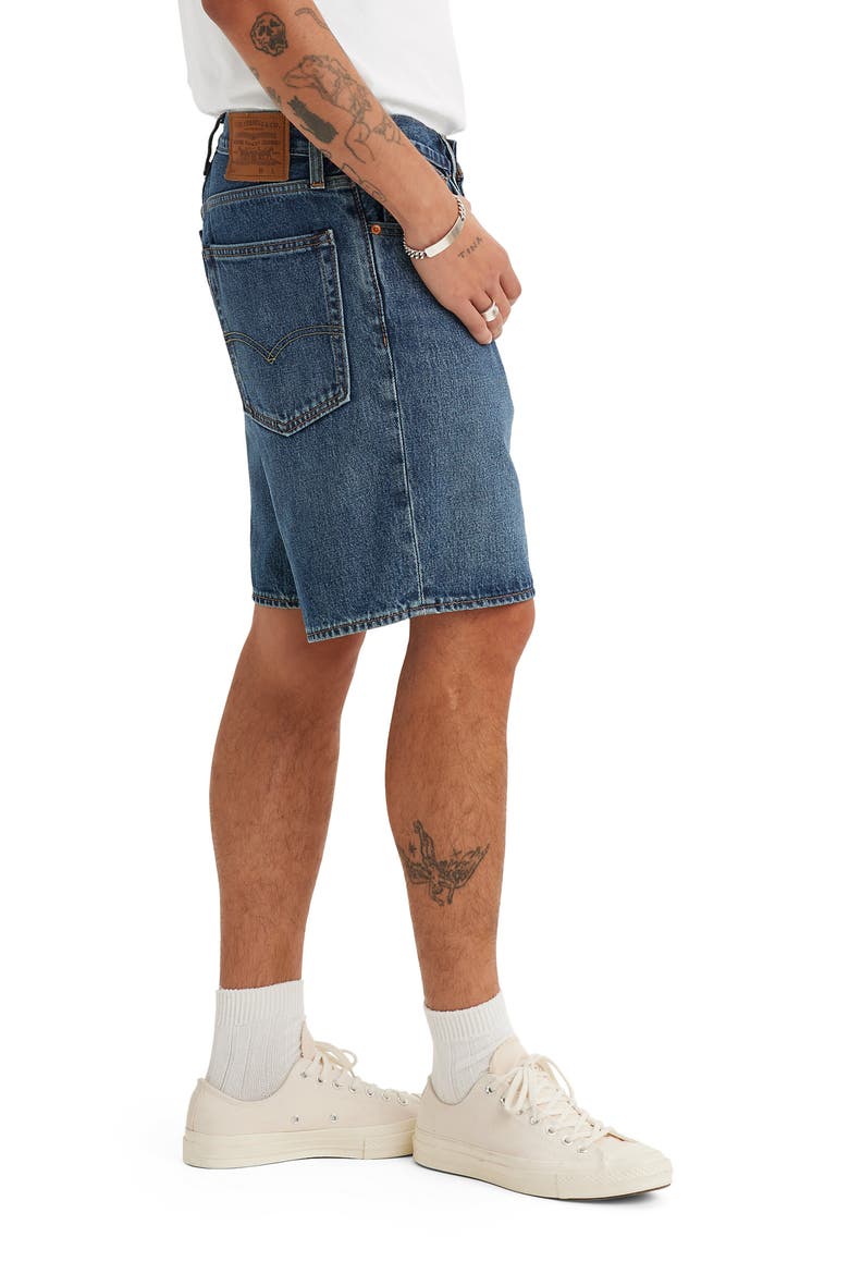 468 Loose Denim Shorts, Alternate, color, PICNIC AND FRIENDS SHORT
