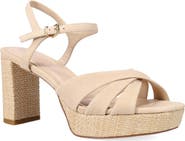 Pelle Moda Petina Ankle Strap Platform Sandal
