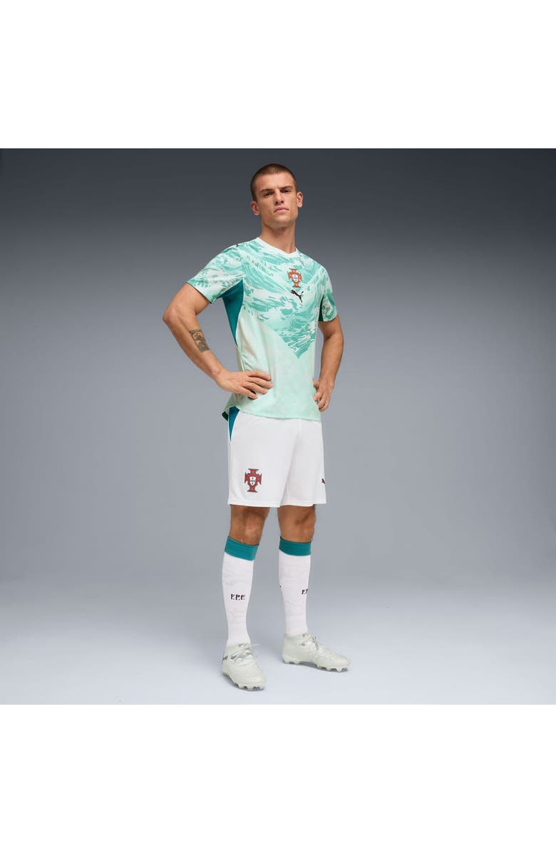 PUMA Men's Puma Turquoise Portugal National Team Replica Shorts, Alternate, color, Turquoise