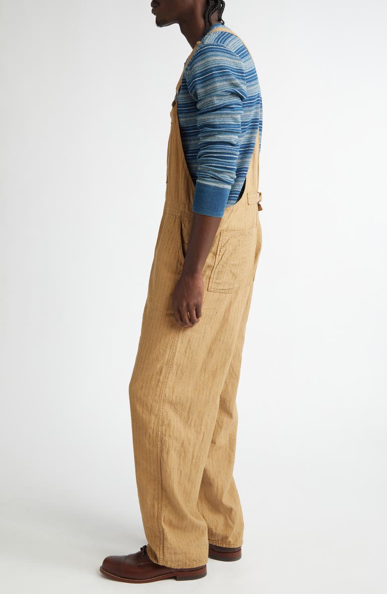 Double RL Stripe Linen & Cotton Overall, Alternate, color,