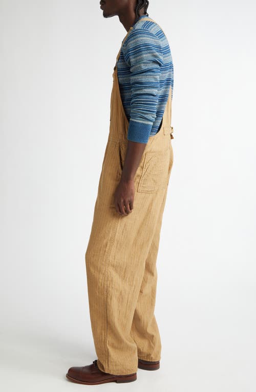 Double Rl Stripe Linen & Cotton Overall