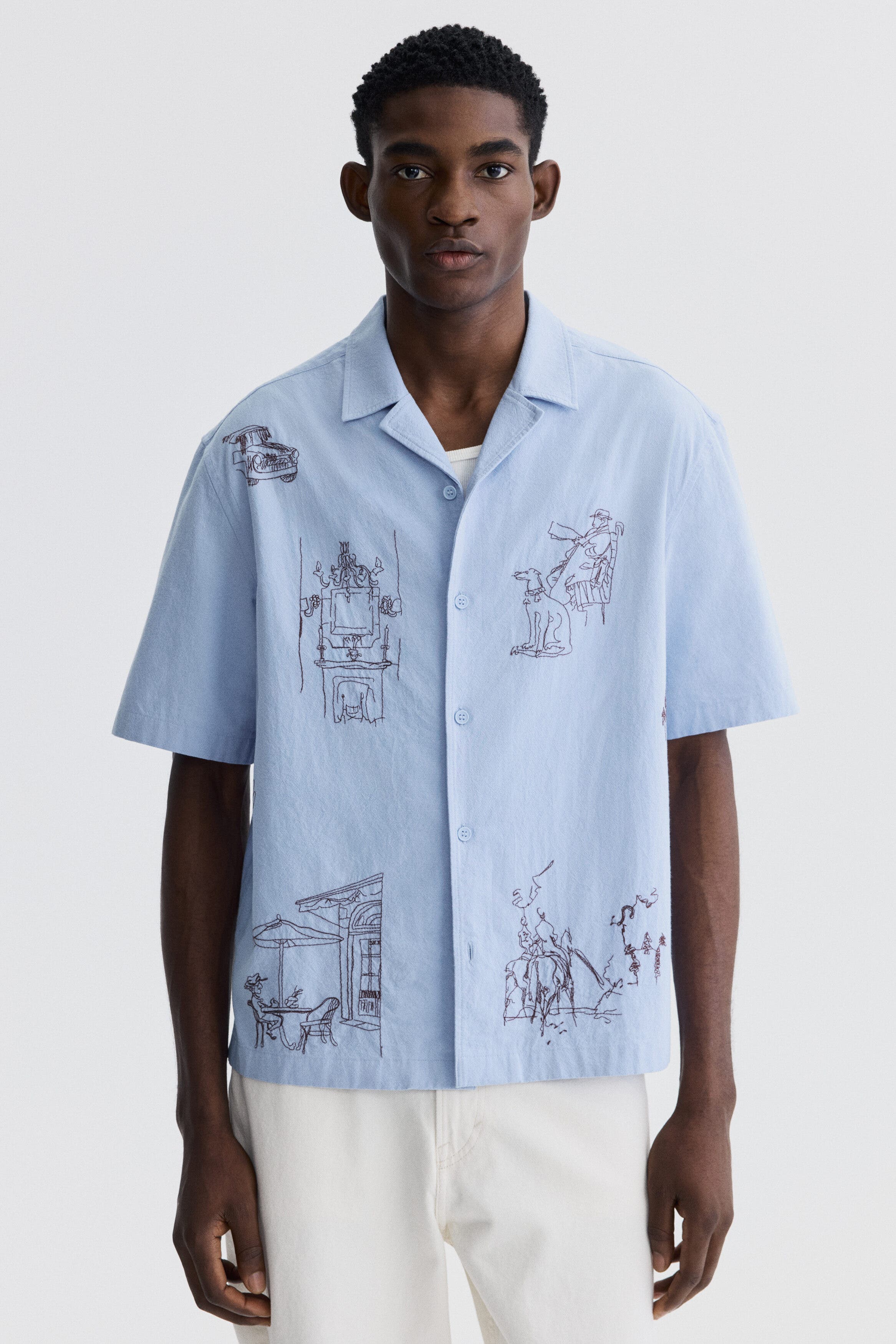 Relaxed-fit cotton resort shirt - image 2