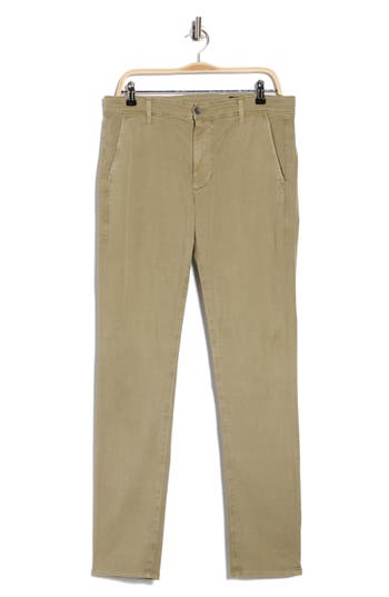 Ag Jamison Slim Straight Leg Pants In Brown