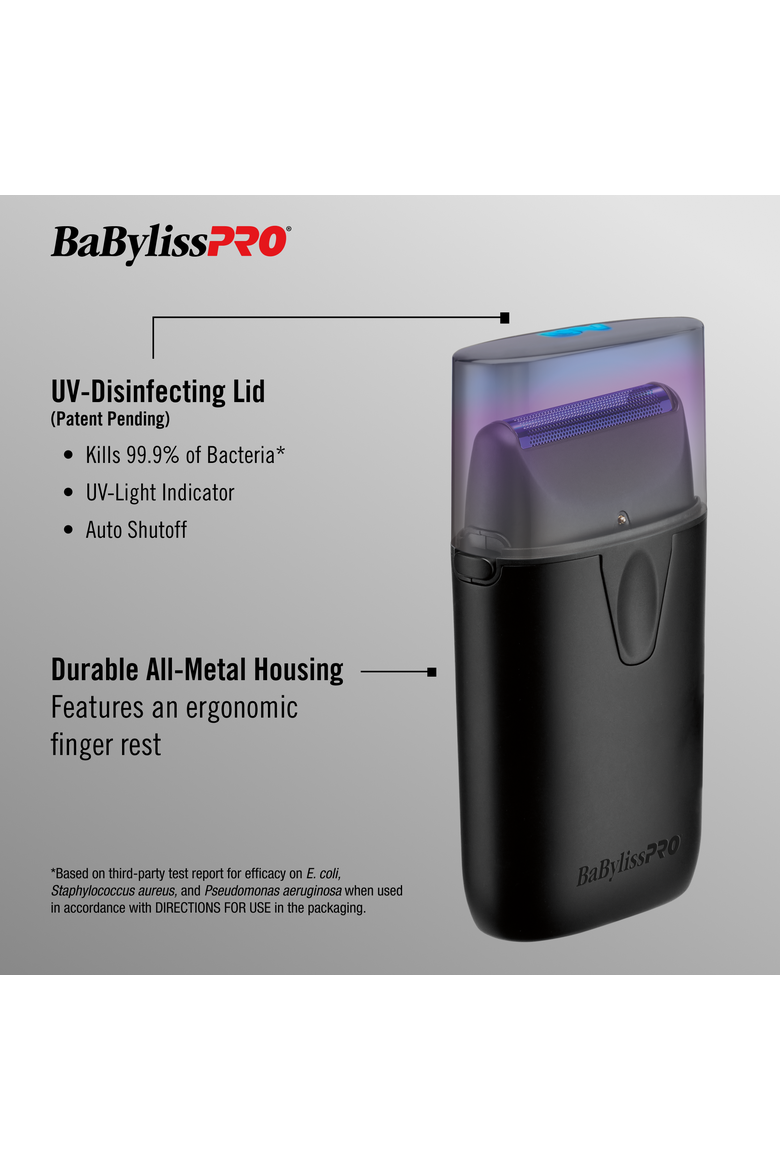 Matte Black UV-Disinfecting Single-Foil Shaver, Alternate, color, Black